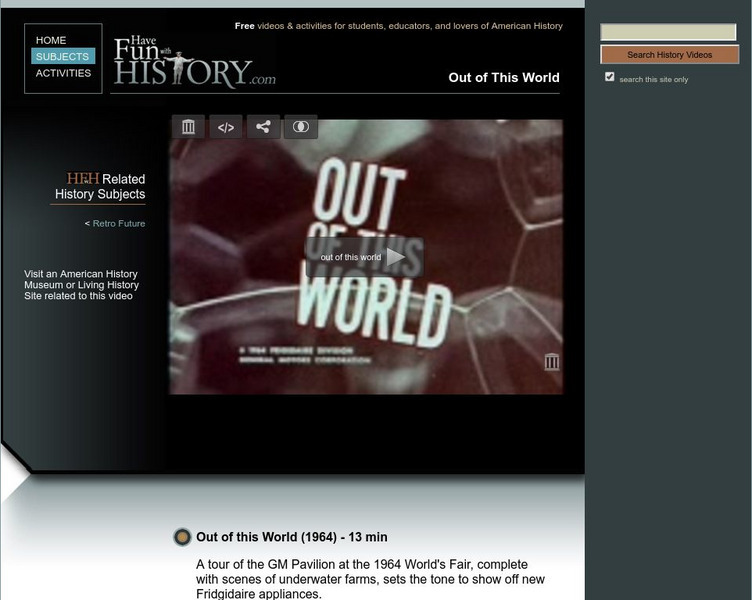 Have Fun With History: Out of This World Instructional Video Have Fun With History: Out of This World Instructional Video