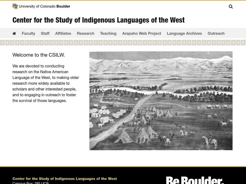 University of Colorado: The Arapaho Project: Timeline Graphic University of Colorado: The Arapaho Project: Timeline Graphic