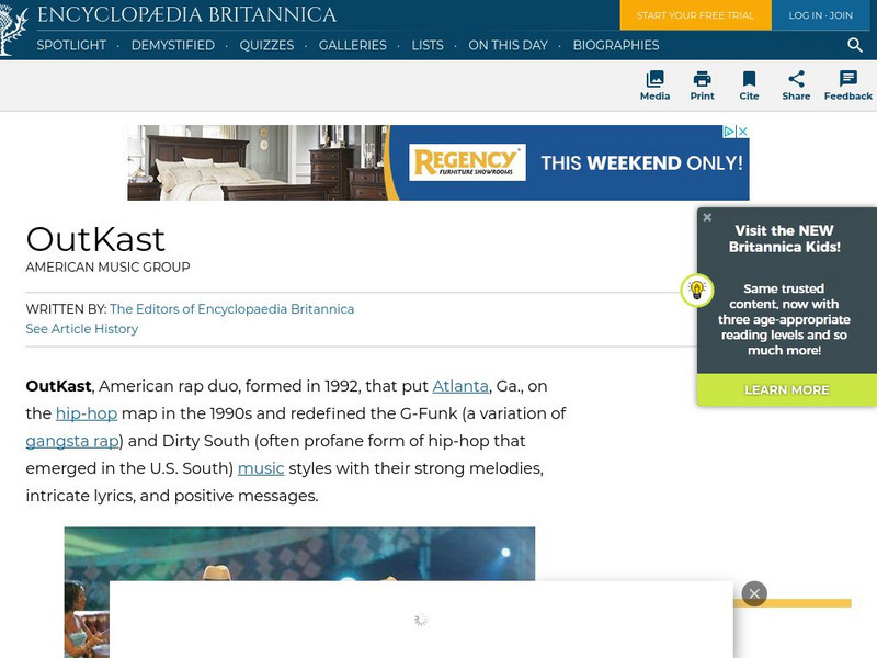 Encyclopedia Britannica: Out Kast Handout Encyclopedia Britannica: Out Kast Handout