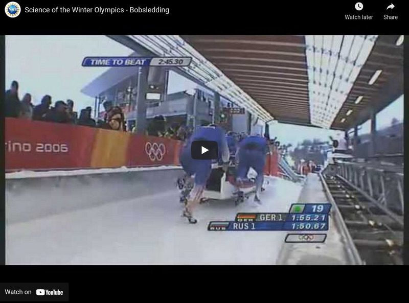 National Science Foundation: Science of the Winter Olympics: Banking on Speed Instructional Video National Science Foundation: Science of the Winter Olympics: Banking on Speed Instructional Video