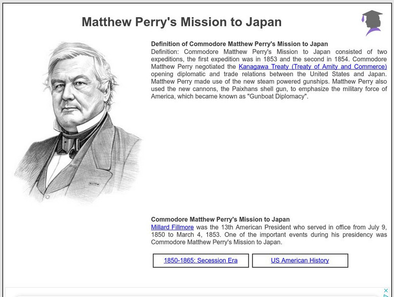 Siteseen: American Historama: Matthew Perry's Mission to Japan Article