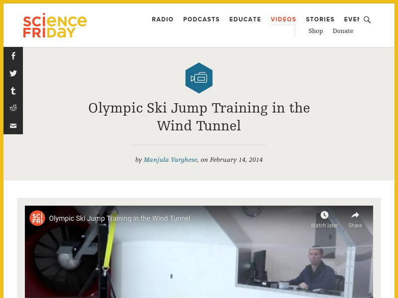 Science Friday: Olympic Ski Jump Training in the Wind Tunnel Instructional Video