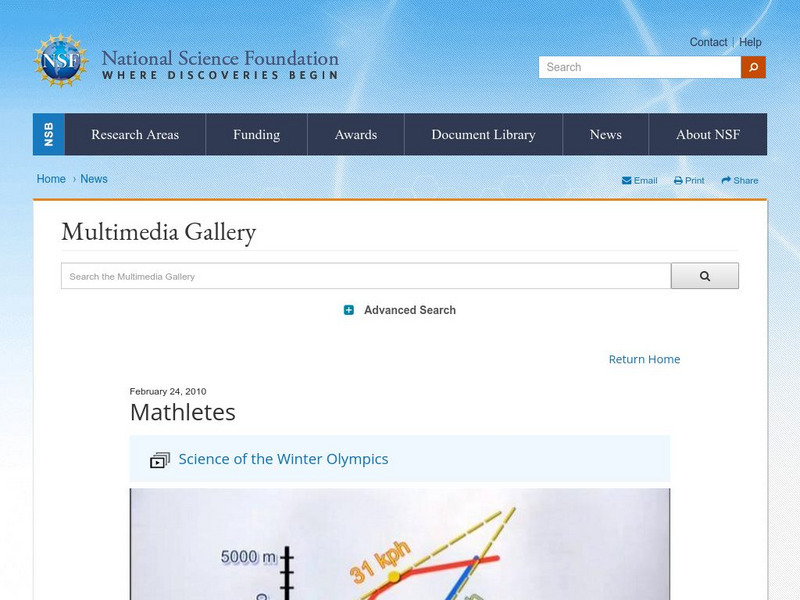 National Science Foundation: Science of the Winter Olympics: Mathletes Instructional Video National Science Foundation: Science of the Winter Olympics: Mathletes Instructional Video