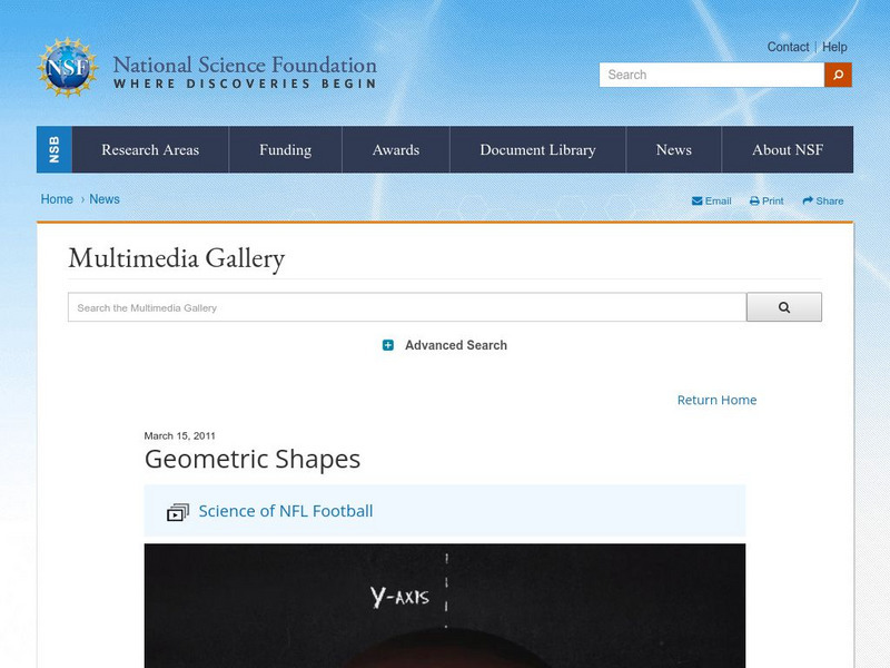 National Science Foundation: Science of Nfl Football: Geometric Shapes Instructional Video National Science Foundation: Science of Nfl Football: Geometric Shapes Instructional Video