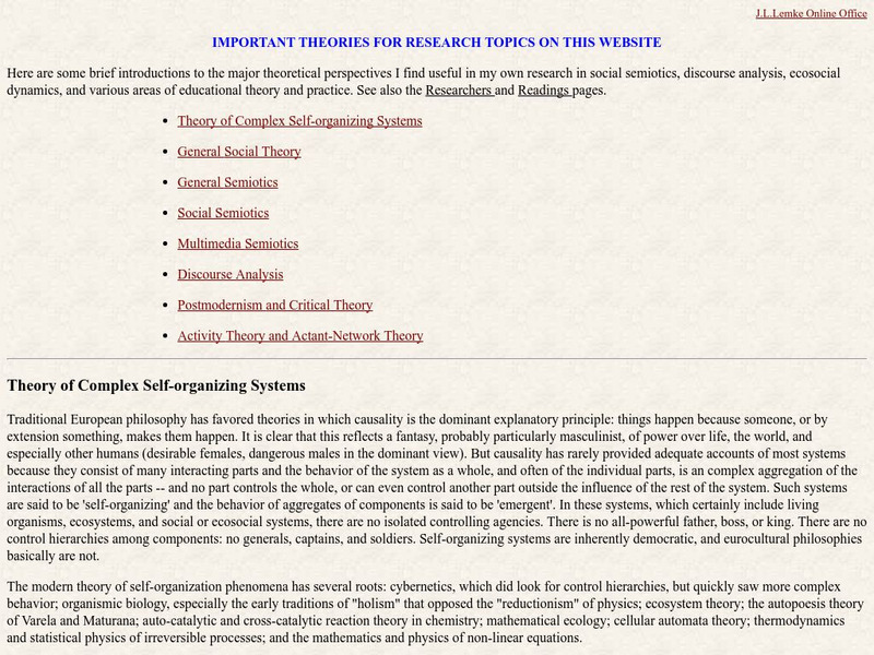 Postmodernism and Critical Theory Handout