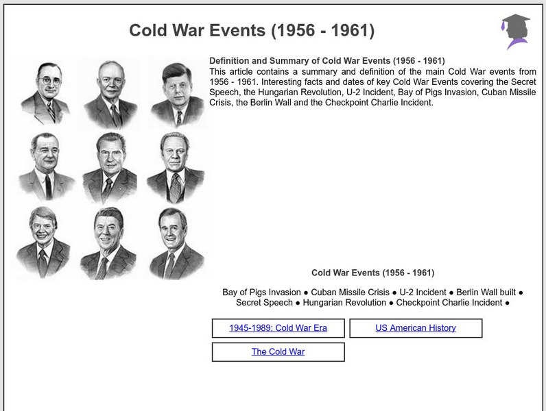 Siteseen: American Historama: Cold War Events (1956 1961) Article Siteseen: American Historama: Cold War Events (1956 1961) Article