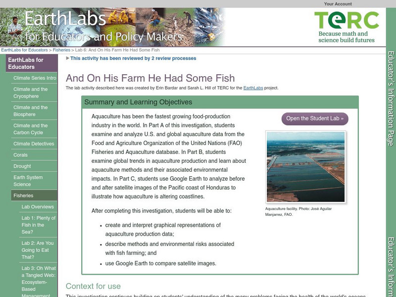 Serc: Lab 6: And on His Farm He Had Some Fish Activity