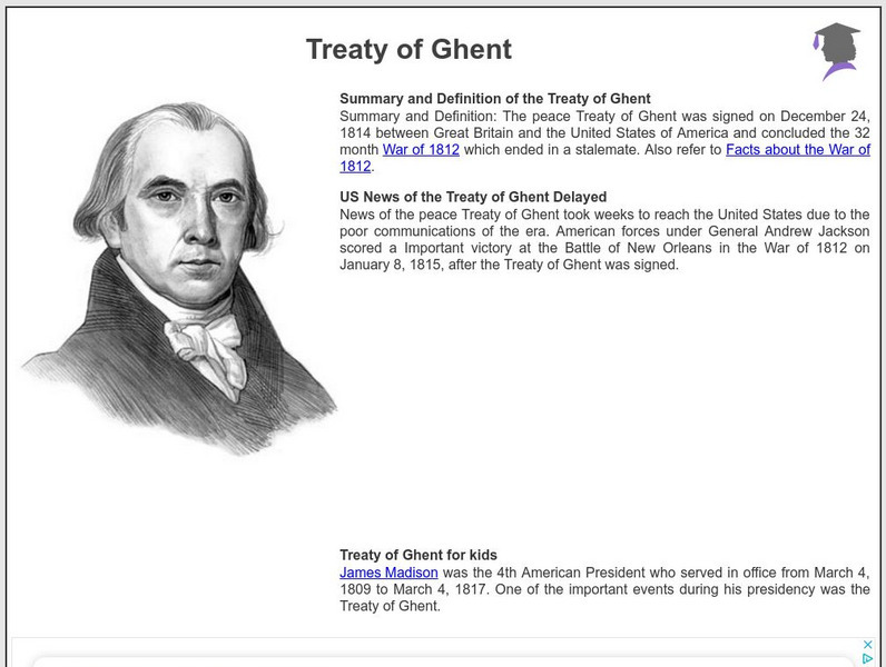 Siteseen: American Historama: Treaty of Ghent Article Siteseen: American Historama: Treaty of Ghent Article