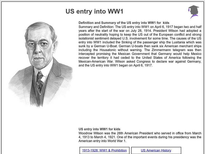 Siteseen: American Historama: Us Entry Into Ww1 Article Siteseen: American Historama: Us Entry Into Ww1 Article