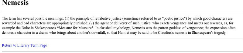 Cyber English (By Ted Nellen): Nemesis Handout Cyber English (By Ted Nellen): Nemesis Handout