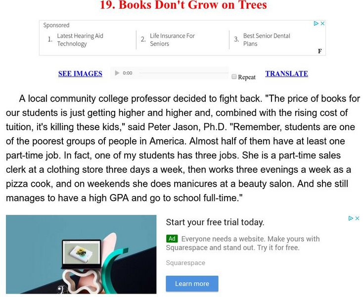 Esl: English for Intermediate Learners (2): Books Don't Grow on Trees Unit Plan Esl: English for Intermediate Learners (2): Books Don't Grow on Trees Unit Plan