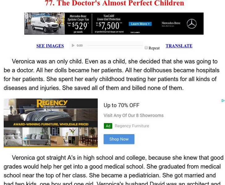 Esl: English for Intermediate Learners (2): The Doctor's Almost Perfect Children Unit Plan Esl: English for Intermediate Learners (2): The Doctor's Almost Perfect Children Unit Plan