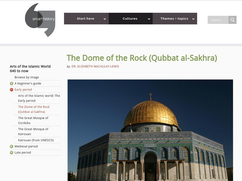 Smarthistory: The Dome of the Rock (Qubbat Al Sakhra) Website Smarthistory: The Dome of the Rock (Qubbat Al Sakhra) Website
