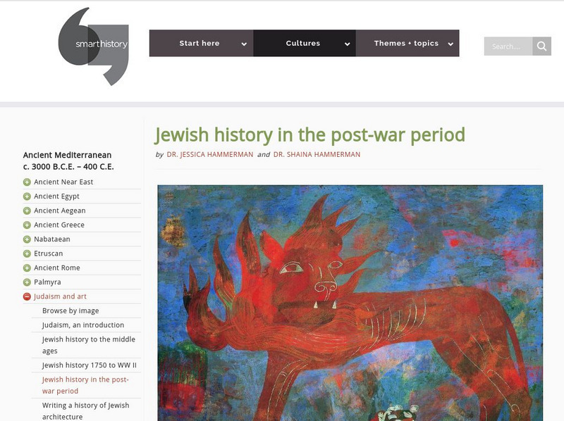 Smarthistory: Jewish History in the Post War Period Website Smarthistory: Jewish History in the Post War Period Website