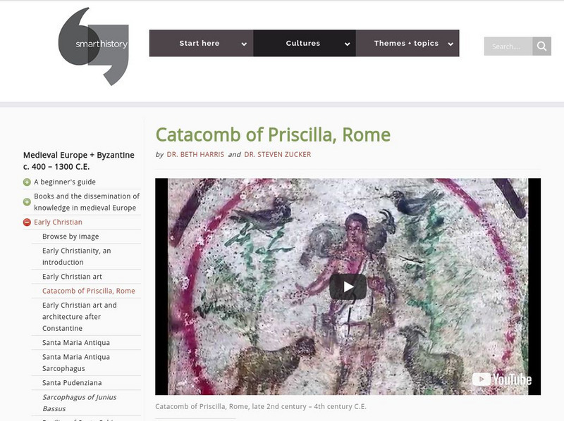 Smarthistory: Catacomb of Priscilla, Rome Instructional Video