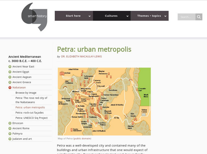 Smarthistory: Petra: Urban Metropolis Website Smarthistory: Petra: Urban Metropolis Website