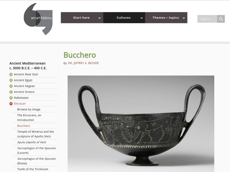 Smarthistory: Bucchero Website