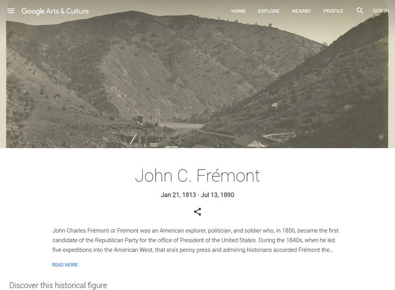 Google Cultural Institute: John C. Fremont Handout
