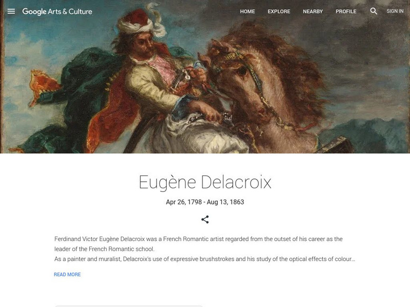 Google Cultural Institute: Eugene Delacroix Handout
