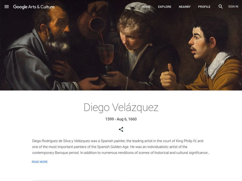 Google Cultural Institute: Diego Velazquez Handout