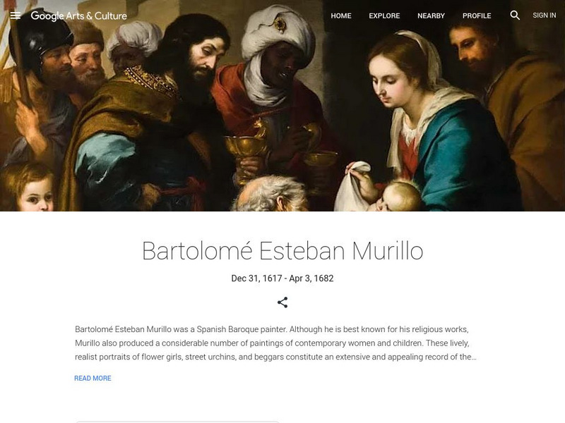 Google Cultural Institute: Bartolome Esteban Murillo Handout