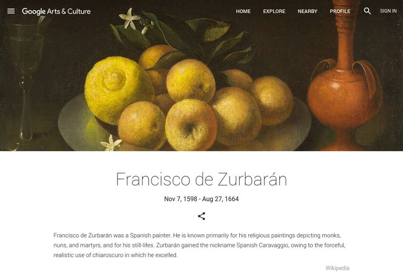 Google Cultural Institute: Francisco De Zurbaran Handout