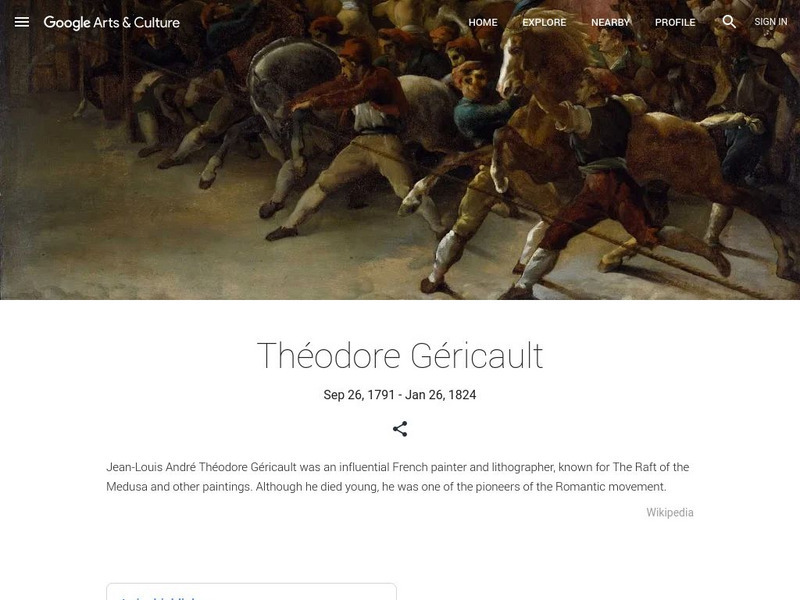 Google Cultural Institute: Theodore Gericault Handout