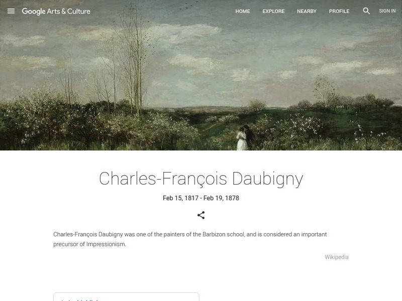 Google Cultural Institute: Charles Francois Daubigny Handout