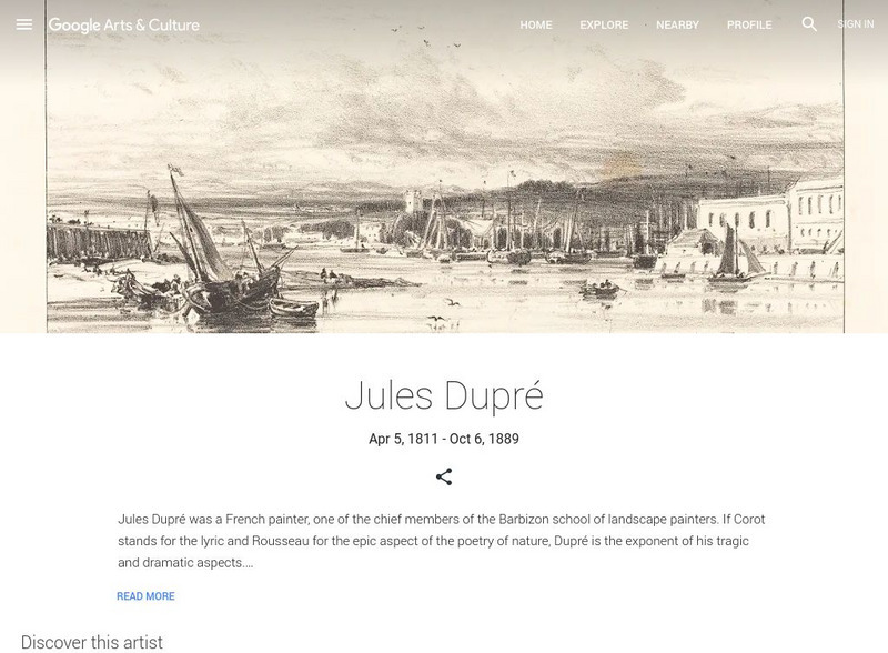 Google Cultural Institute: Jules Dupre Handout