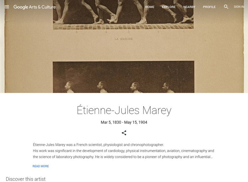 Google Cultural Institute: E Tienne Jules Marey Handout
