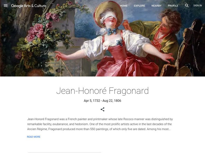 Google Cultural Institute: Jean Honore Fragonard Handout Google Cultural Institute: Jean Honore Fragonard Handout