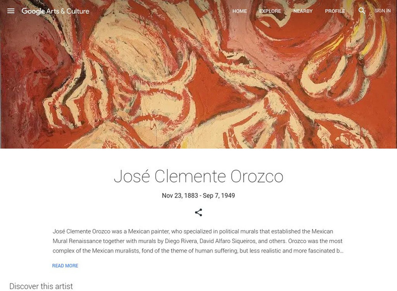 Google Cultural Institute: Jose Clemente Orozco Handout