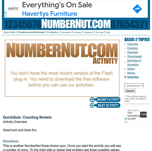 Number Nut: Count the Nickels Unknown Type Number Nut: Count the Nickels Unknown Type