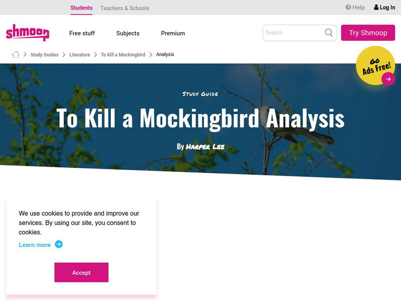 Shmoop: To Kill a Mockingbird Symbolism, Imagery, Allegory Activity Shmoop: To Kill a Mockingbird Symbolism, Imagery, Allegory Activity
