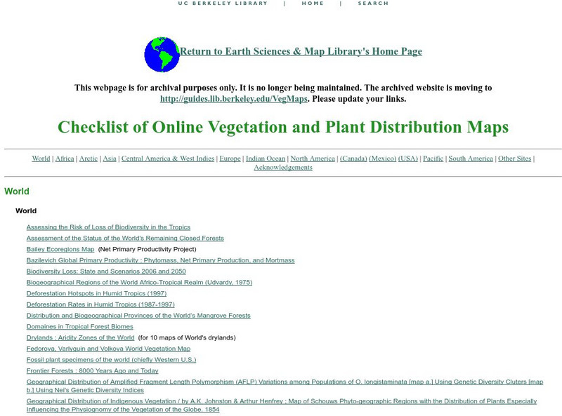 U.c. Berkeley Libraries: Plant Distribution Maps Website U.c. Berkeley Libraries: Plant Distribution Maps Website