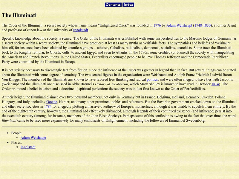 University of Pennsylvania: The Illuminati Handout