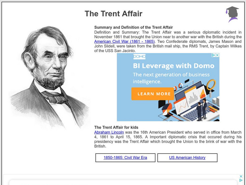 Siteseen: American Historama: The Trent Affair Article Siteseen: American Historama: The Trent Affair Article