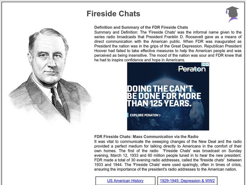 Siteseen: American Historama: Fireside Chats Article Siteseen: American Historama: Fireside Chats Article