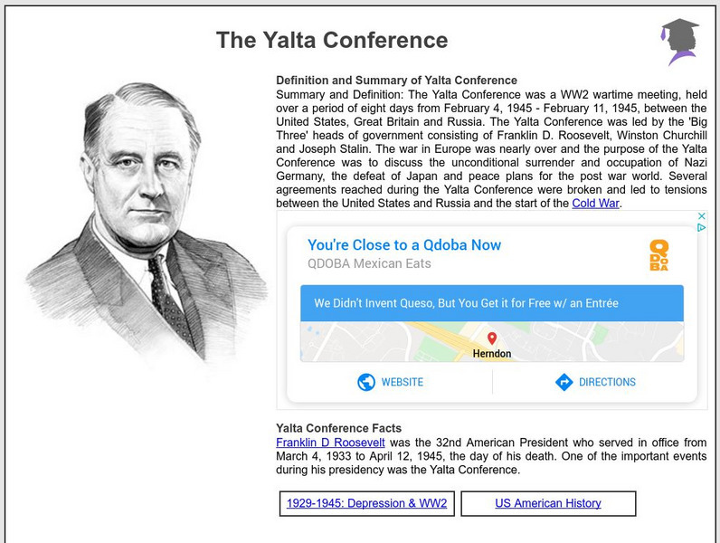 Siteseen: American Historama: The Yalta Conference Article Siteseen: American Historama: The Yalta Conference Article