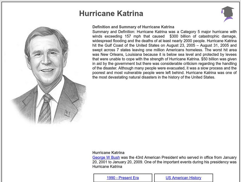 Siteseen: American Historama: Hurricane Katrina Article