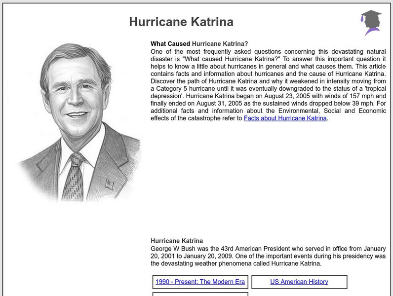 Siteseen: American Historama: Hurricane Katrina Causes Article