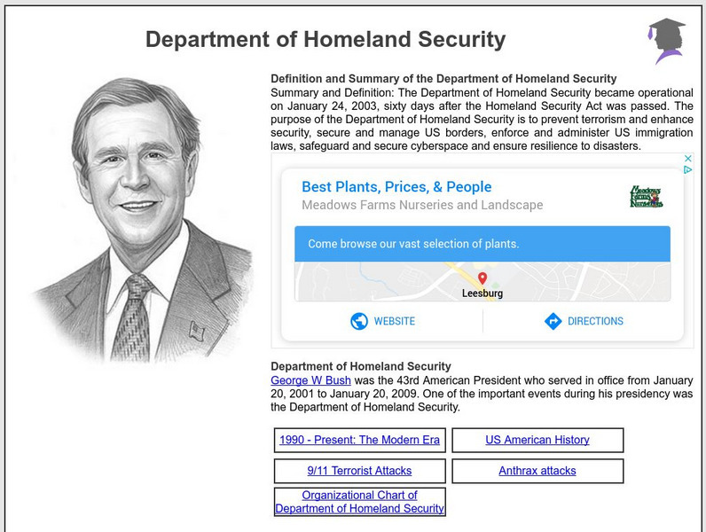 Siteseen: American Historama: Department of Homeland Security Article Siteseen: American Historama: Department of Homeland Security Article