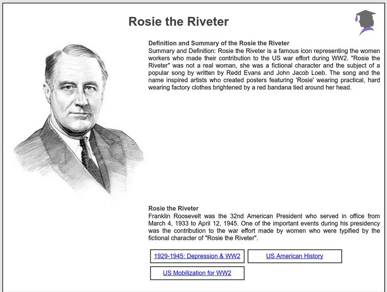 Siteseen: American Historama: Rosie the Riveter Article Siteseen: American Historama: Rosie the Riveter Article