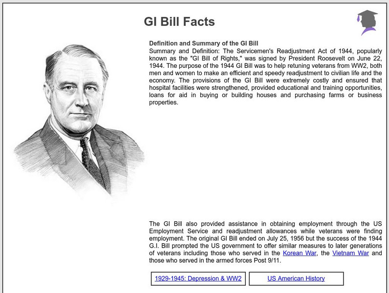 Siteseen: American Historama: Gi Bill Facts Article Siteseen: American Historama: Gi Bill Facts Article
