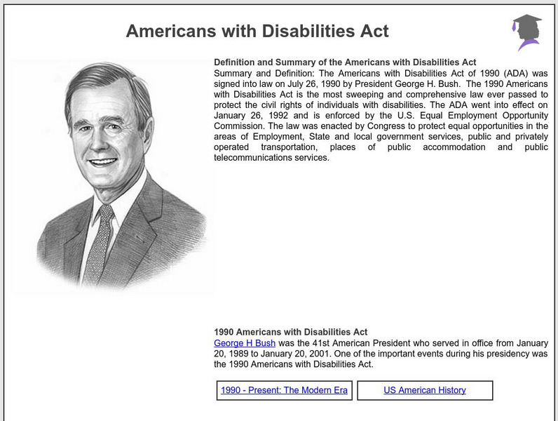 Siteseen: American Historama: Americans With Disabilities Act Article Siteseen: American Historama: Americans With Disabilities Act Article