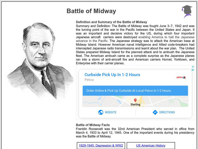 Siteseen: American Historama: Battle of Midway Article Siteseen: American Historama: Battle of Midway Article