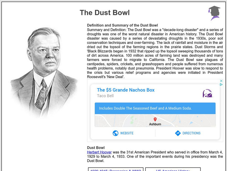 Siteseen: American Historama: The Dust Bowl Article Siteseen: American Historama: The Dust Bowl Article