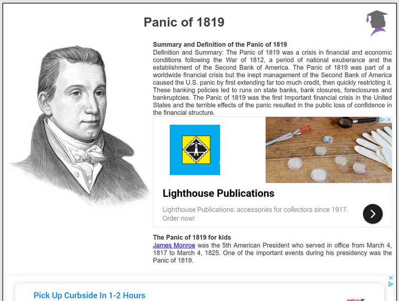 Siteseen: American Historama: Panic of 1819 Article Siteseen: American Historama: Panic of 1819 Article