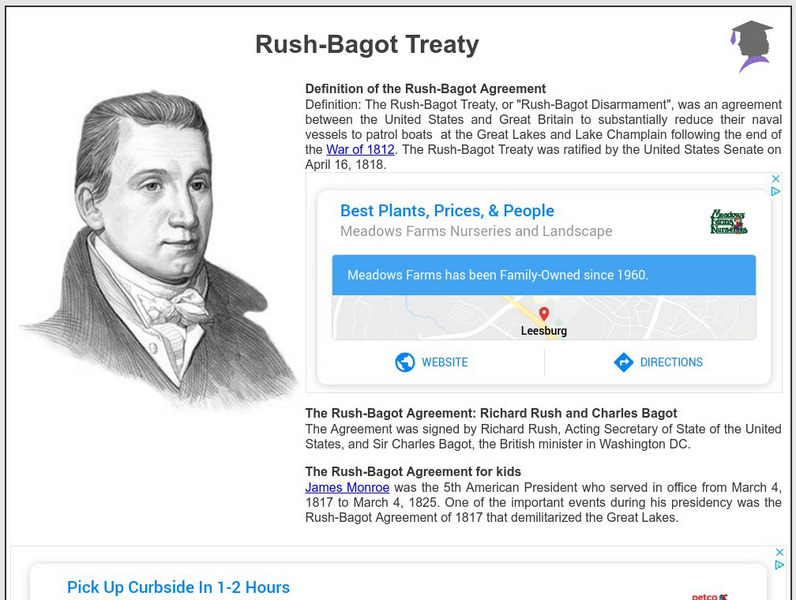 Siteseen: American Historama: Rush Bagot Treaty Article Siteseen: American Historama: Rush Bagot Treaty Article