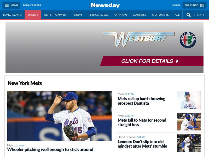 Newsday: New York Mets Website Newsday: New York Mets Website